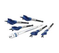 Irwin Blu Solco 6X Stubby Legno Punta Set, 5 Pezzi: 16-25mm + Estensione IRW1922