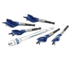 Irwin Blu Solco 6X Stubby Legno Punta Set, 5 Pezzi: 16-25mm + Estensione IRW1922