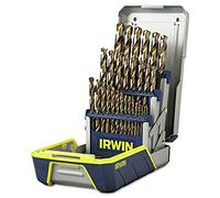 Irwin Industrial Tools Fractional straight Shank Jobber length metal Index drill bit set, 3018002