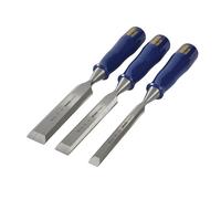 Irwin Marples M444 Bordo Smussato Scalpello Blu Chip Set Maniglia, 3 Pezzi