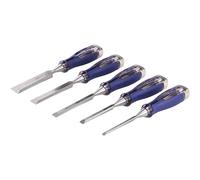 Irwin Marples MS750 Alto Impatto Legno Set Scalpelli 5 Pezzi Con Strike Tappo