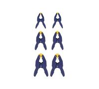 IRWIN Morsetti a molla a presa rapida per la lavorazione del legno, diverse misure da 2,5 cm, 5,1 cm e 3/4", confezione da 6 (IRHT83241)