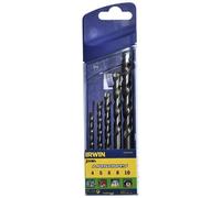 Irwin - Set Punte Trapano Per Muratura 4/5/6/8/10 Mm 5 Pz