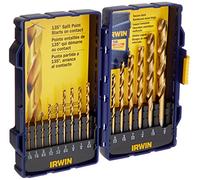 Irwin Tools 4935607 Titanium Coated HSS drill bit set, Pro custodia, pezzi