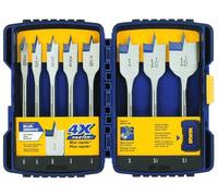 IRWIN Tools Speedbor Blue Groove Pro Spade Bit Set with Case, 8-Piece (341008) by Irwin Tools