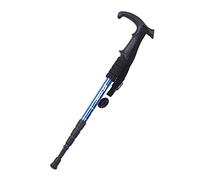 Irypulse Singolo Bastone da trekking Ultralight Durable Aviation Class Alluminio Walking Staff Antishock Lunghezza regolabile Telescopico Outdoor Hicking/Climbing Stick per uomini Donne e bambini Blu