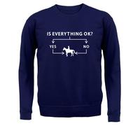 Is Everything Ok? Si O No Equitazione - Adulti Felpa/Maglione - Cavalli Ride