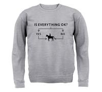 Is Everything Ok? Si O No Equitazione - Adulti Felpa/Maglione - Cavalli Ride