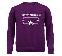 Is Everything Ok? Si O No Equitazione - Bambini Felpa/Maglione - Cavalli Ride