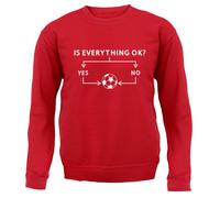 Is Everything Okay? Calcio - Bambini Felpa/Maglione - Divertente Love Player