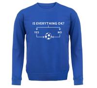 Is Everything Okay? Calcio - Bambini Felpa/Maglione - Divertente Love Player