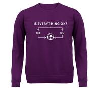 Is Everything Okay? Calcio - Bambini Felpa/Maglione - Divertente Love Player
