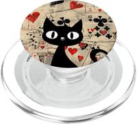 Is It Skills or Luck Retro permette di giocare alcune carte gatto nero PopSockets PopGrip per MagSafe