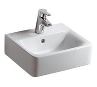 Lavabo per risciacquo manuale standard ideale Connect Cube 400mm E7137, colorazione: Bianco