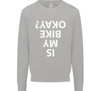 Is My Bicicletta Okay Ciclismo Biker Divertente Bambini Felpa Maglione