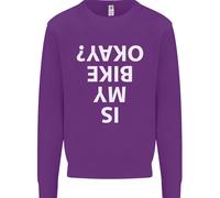 Is My Bicicletta Okay Ciclismo Biker Divertente Bambini Felpa Maglione