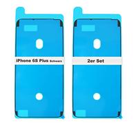 IS-TECK Set di 2 adesivi di ricambio per iPhone 6S Plus, per display e custodia, pellicola impermeabile LCD, colore nero