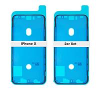 IS-TECK Set di 2 adesivi di ricambio per iPhone X per display e custodia, pellicola impermeabile