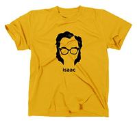 Isaac asimov T Shirt, Foundation, Robot, Android, Science Fiction, Adulti (unisex), Gelb, M