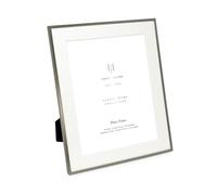 Isaac Jacobs Cornice portafoto in peltro opaco, 25 x 30 cm (20 x 25 cm), classica cornice portafoto in metallo realizzata per esposizione da tavolo e da appendere, decorazione per la casa e l'ufficio