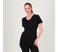 Isaac Mizrahi Live T-shirt maniche corte dolman con scollo a V e fondo stondato