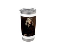 Isaac Newton Fisica Gravity Science Apple Genius Bicchiere termico in acciaio inox doppia parete