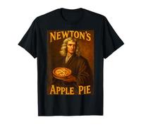 Isaac Newton Torta di Mele Fisica Parodia Amante della Scienza Divertente Maglietta