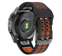 ISABAKE Silicone Cinturini di Ricambio Compatibile con Fenix 7X/Fenix 6X/Fenix 6X Pro/Fenix 5X/Fenix 5X Plus/Fenix 3/HR/Descent MK1/D2 Delta PX/D2 Charlie, Quick-Fit 26mm Sport Cinturino loop.