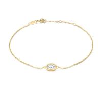 Isabel Bernard Le Marais Sophie Bracciale in oro 14k con zirconi, One Size, Oro, Nessuna pietra preziosa