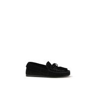 Isabel Marant Black Calf Leather Bos Taurus Slip-On Loafers - EU41/US11
