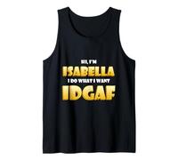 Isabella Joke IDGAF Meme Funny Halloween Costume for Bella Canotta