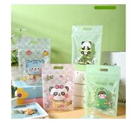 ISABELLA MOON Sacchetti regalo in plastica con capibara e unicorno, per caramelle, biscotti, snack, per matrimoni, compleanni, baby shower, feste per il rientro a scuola (orso, 15 x 23 cm), 25 pezzi)