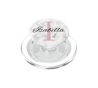 Isabella Pink Monogram Lettera I Girls in Personalizzare PopSockets PopGrip per MagSafe