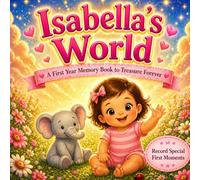 Isabella’s World: A Personalized Baby Milestone Book for Isabella - Celebrating First Words, First Steps, and Sweet Everyday Moments