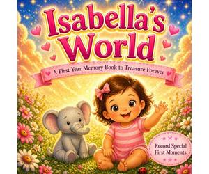 Isabella’s World: A Personalized Baby Milestone Book for Isabella - Celebrating First Words, First Steps, and Sweet Everyday Moments