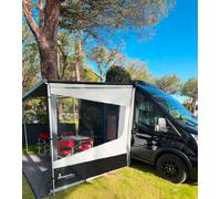 Isabella wind side 250 pannello laterale per tenda da sole altezza di montaggio 245-270 cm destra