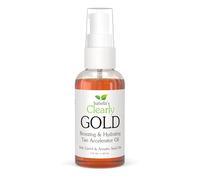 Isabella's Clearly GOLD, acceleratore naturale di abbronzatura con oli di oliva, carota e cocco per una tintarella sana e splendente - Olio protettivo e idratante per la pelle - Flacone da 60 ml.
