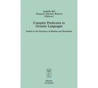 Isabelle Bril Complex Predicates in Oceanic Languages (Copertina rigida)