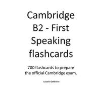 Isabelle Defévère Cambridge B2 - First Speaking flashcards (Tascabile)