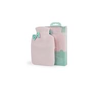 Isabelle Laurier - Borsa dell'acqua calda con rivestimento in velluto - Borsa dell'acqua calda 1 L Rosa- Regalo da donna
