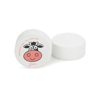 Isabelle Laurier - Ciottolo da bagno effervescente per neonati e bambini - Bomboletta da bagno - 97% di ingredienti naturali - Modello Mucca - Profumo di cocco