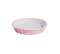 Isabelle Rose IR5524 - Tara / Quiche Form - Ceramica - Rosa a pois bianchi