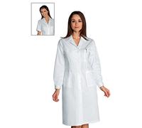 Isacco 008000 Donna Camice, Taglia S, Bianco