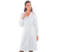 Isacco 008008 Donna Bottoni a Pressione Camice, Taglia L, Bianco