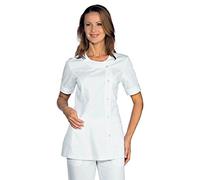 Isacco 008020M Donna Bottoni a Pressione Camice, Taglia M, Bianco