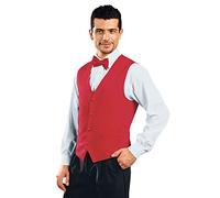 Isacco 033007 Unisex Gilet con Gemello, Taglia XL, Rosso