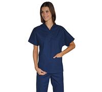 Isacco 045022 Collo a V Casacca, Taglia L, Blu