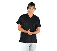 Isacco 045031 Collo a V Casacca, Taglia XL, Nero