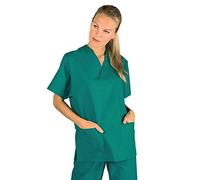 Isacco 045200 Collo a V Casacca, Taglia L, Verde