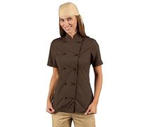 Isacco 057517 Bottoni Antipanico Lady Chef Giacca, Taglia L, Cacao